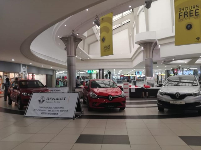 CMH Renault Midrand Display at Boulders mall